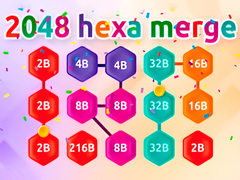 Játék 2048 Hex Chain Merge